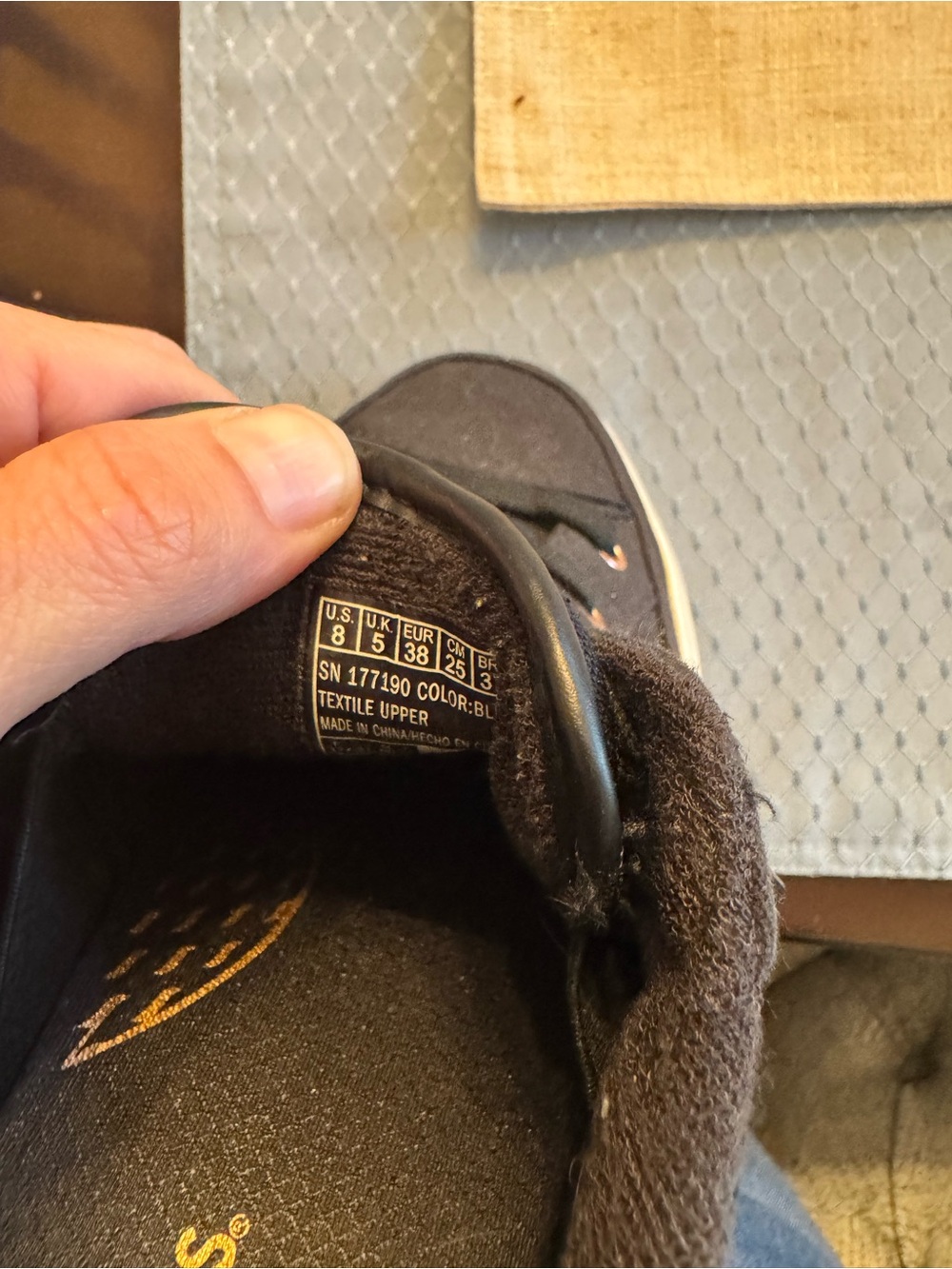 Skechers Bobs Low-Top Canvas Sneakers in Black platform - Picture 3 of 4